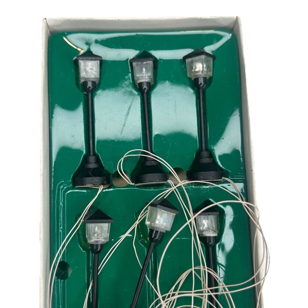 Vintage Dept 56 Street Lamp Set Boxed 3636-6 Battery Operated Tested